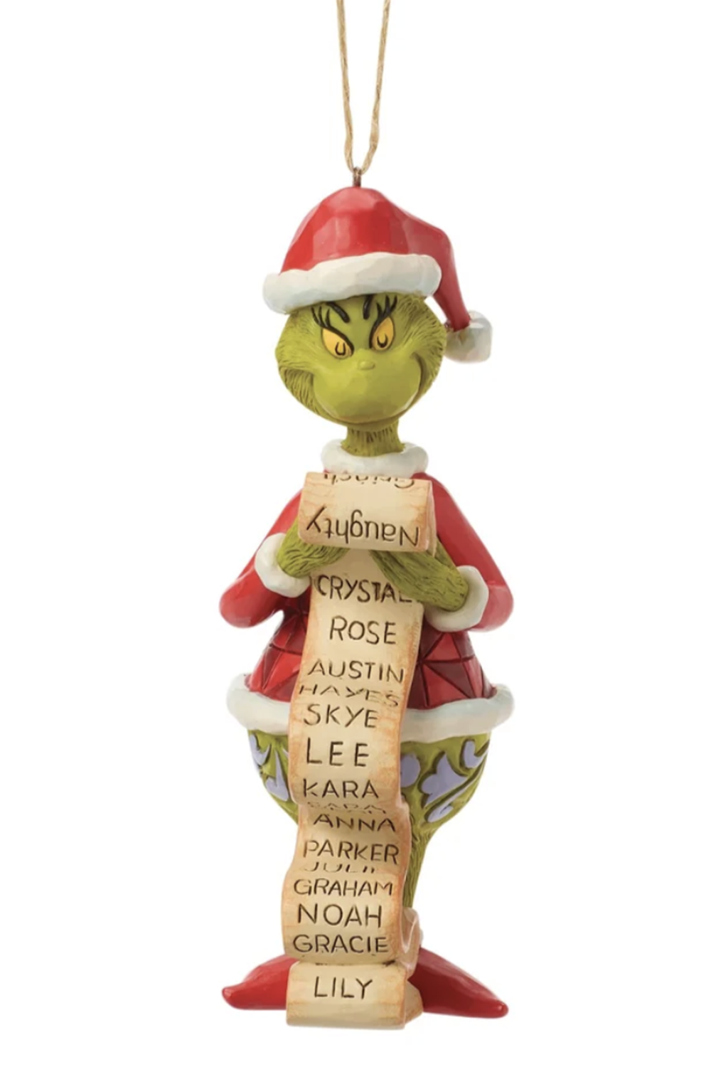 Funky Ornament - Grinch with List