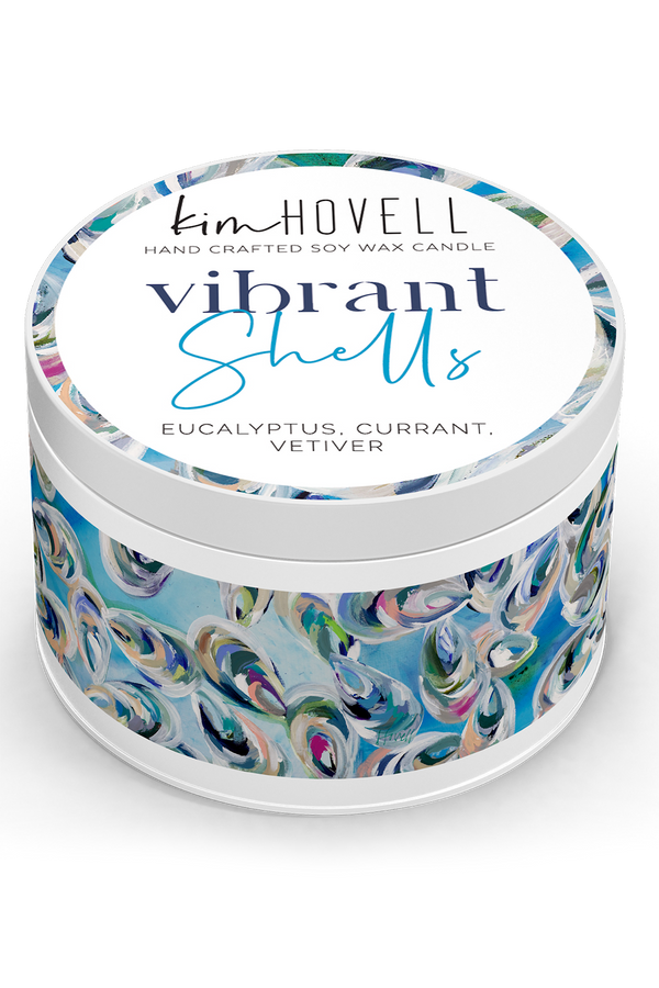 Kim Hovell + Annapolis Mini Tin Candle - Vibrant Shells