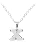 Plata Initial Necklace - Silver