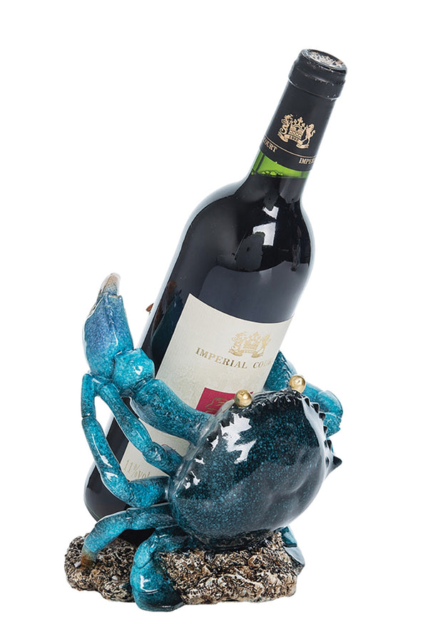 Blue Crab Wine Bottle Holder