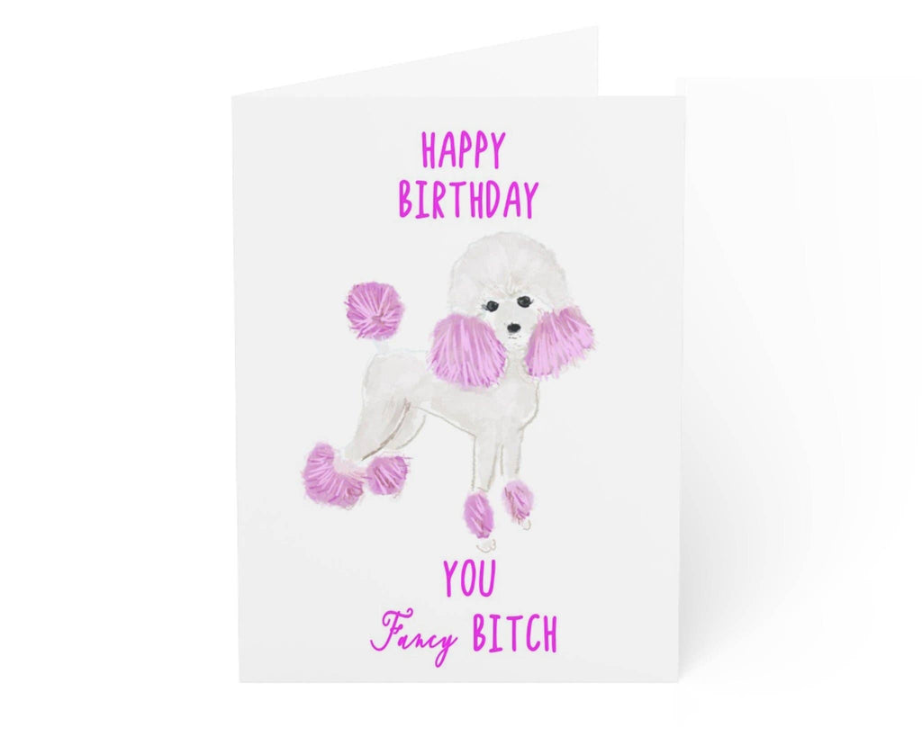 Rebecca Single Birthday Greeting Card - Fancy B