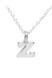 Plata Initial Necklace - Silver