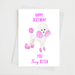 Rebecca Single Birthday Greeting Card - Fancy B