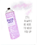 Rebecca Single Encouragement Greeting Card - Hold You Up