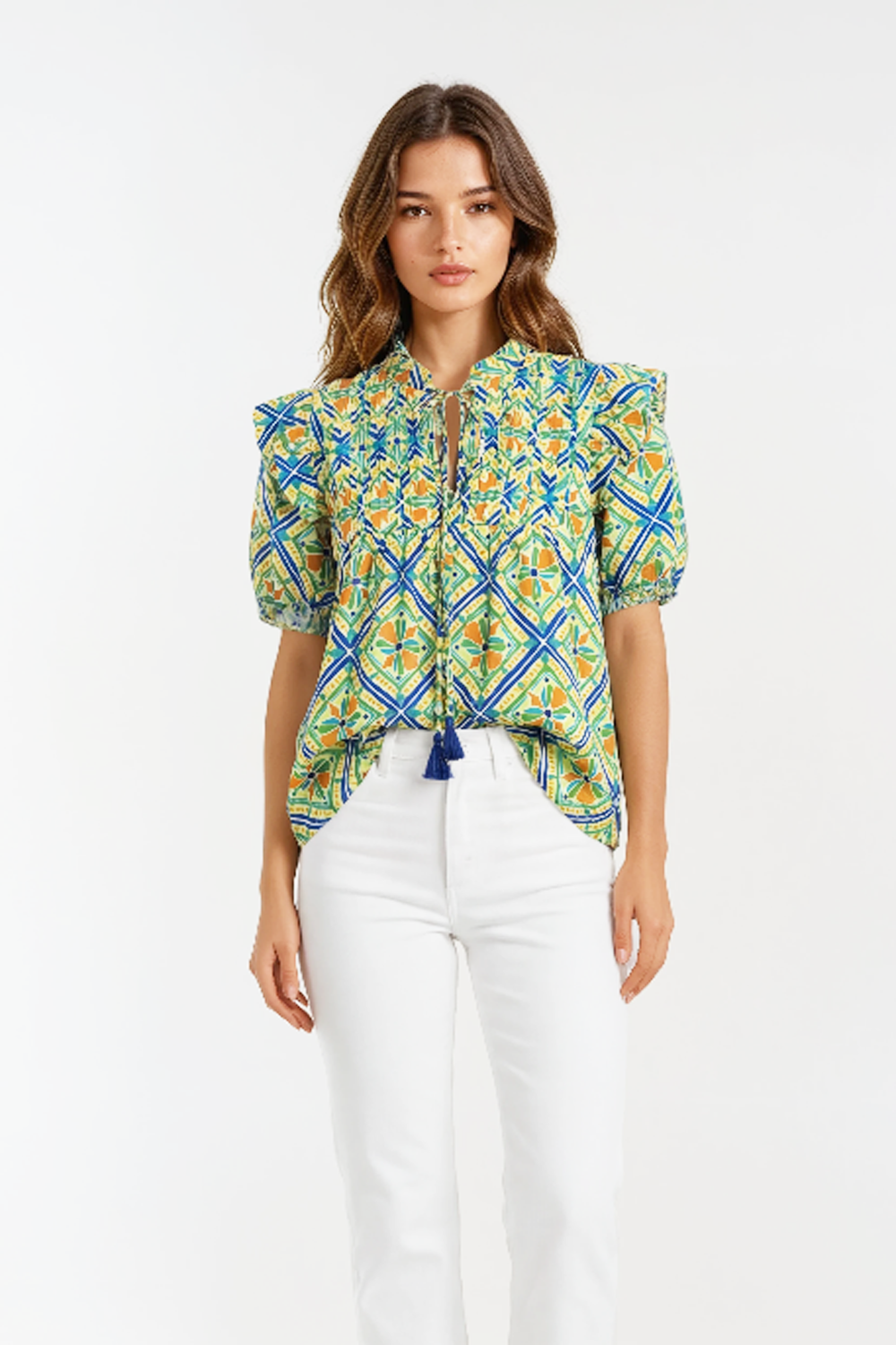 Sincerely Nora Top - Amalfi Bloom