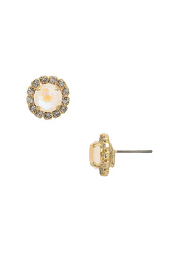 Haute Halo Stud Earring - Ultra White
