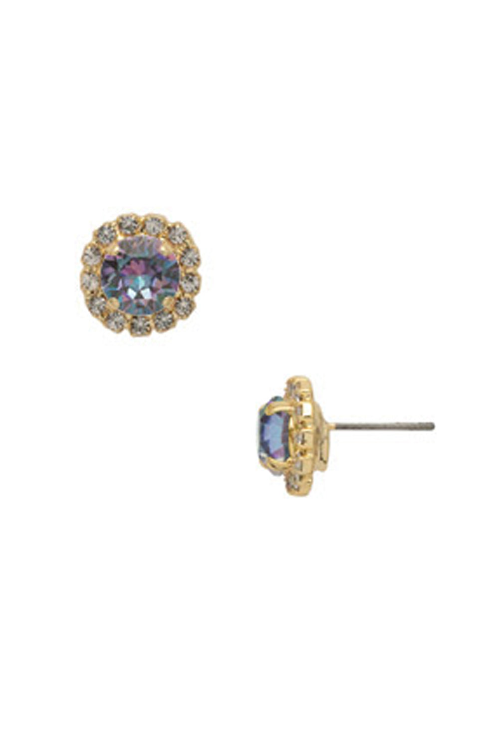 Haute Halo Stud Earring - Vitrail Light