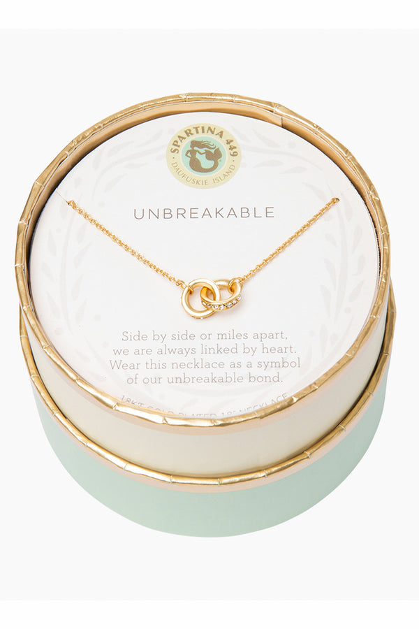 Sea La Vie Necklace - Gold Unbreakable Double Ring
