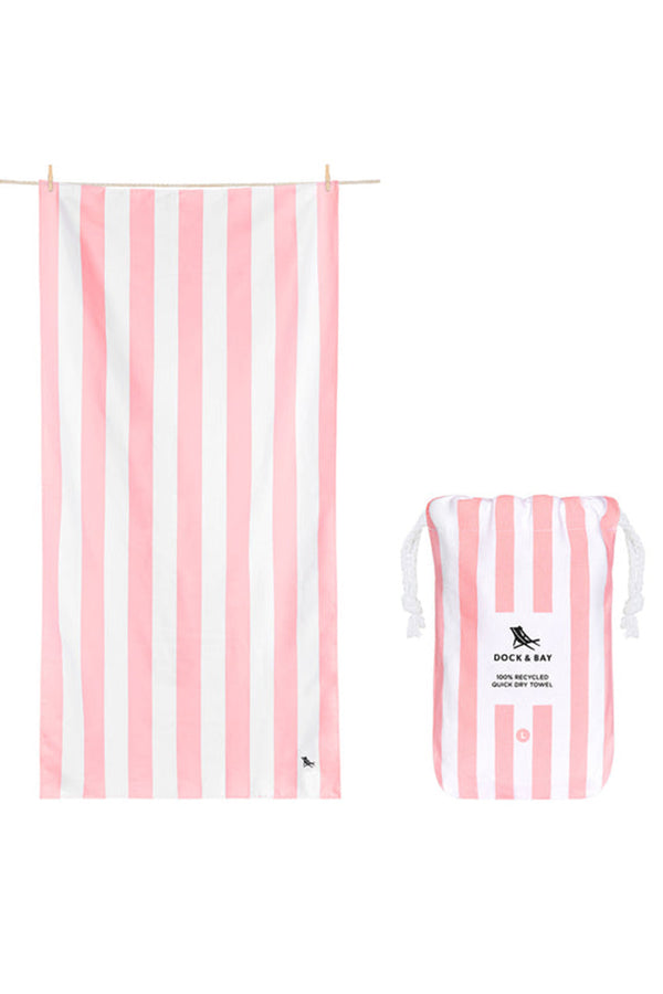 Quick Dry Beach Towel - Malibu Pink
