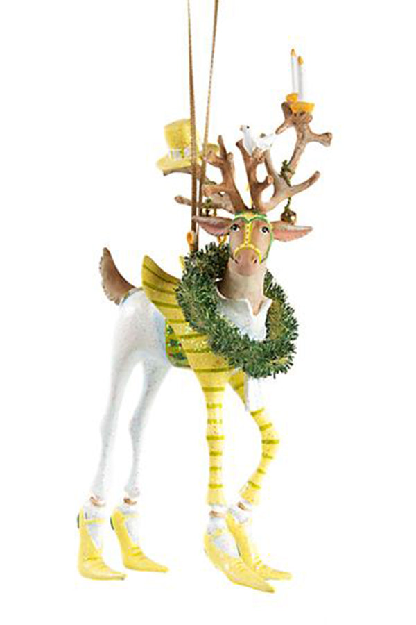 Large Dash Away Reindeer Ornament - Prancer