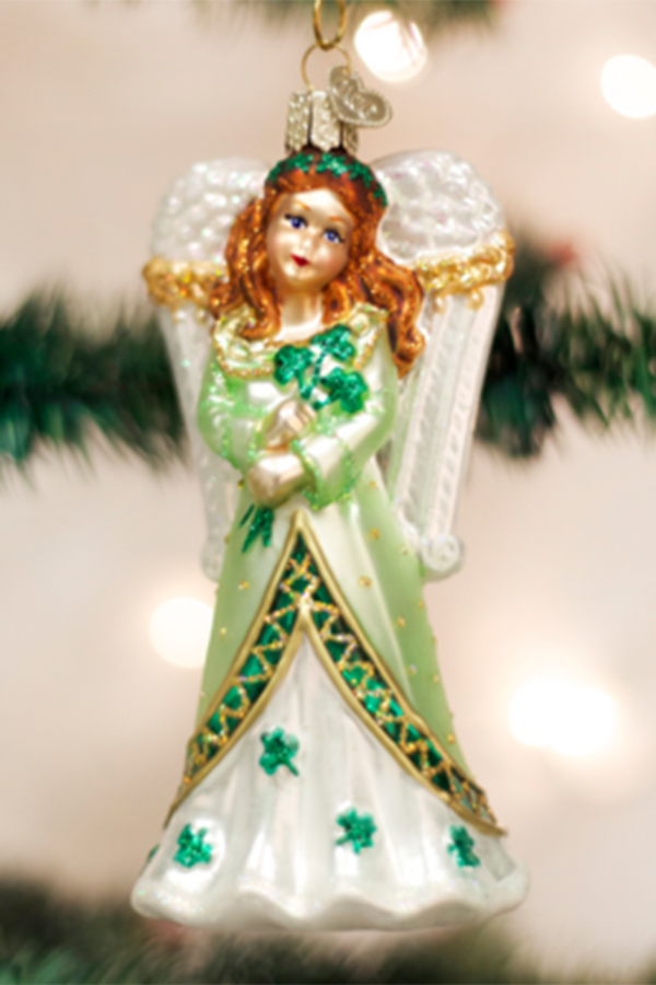 Glass Ornament - Irish Angel