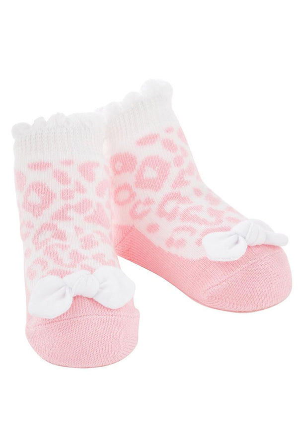 Baby Socks - Pink Leopard