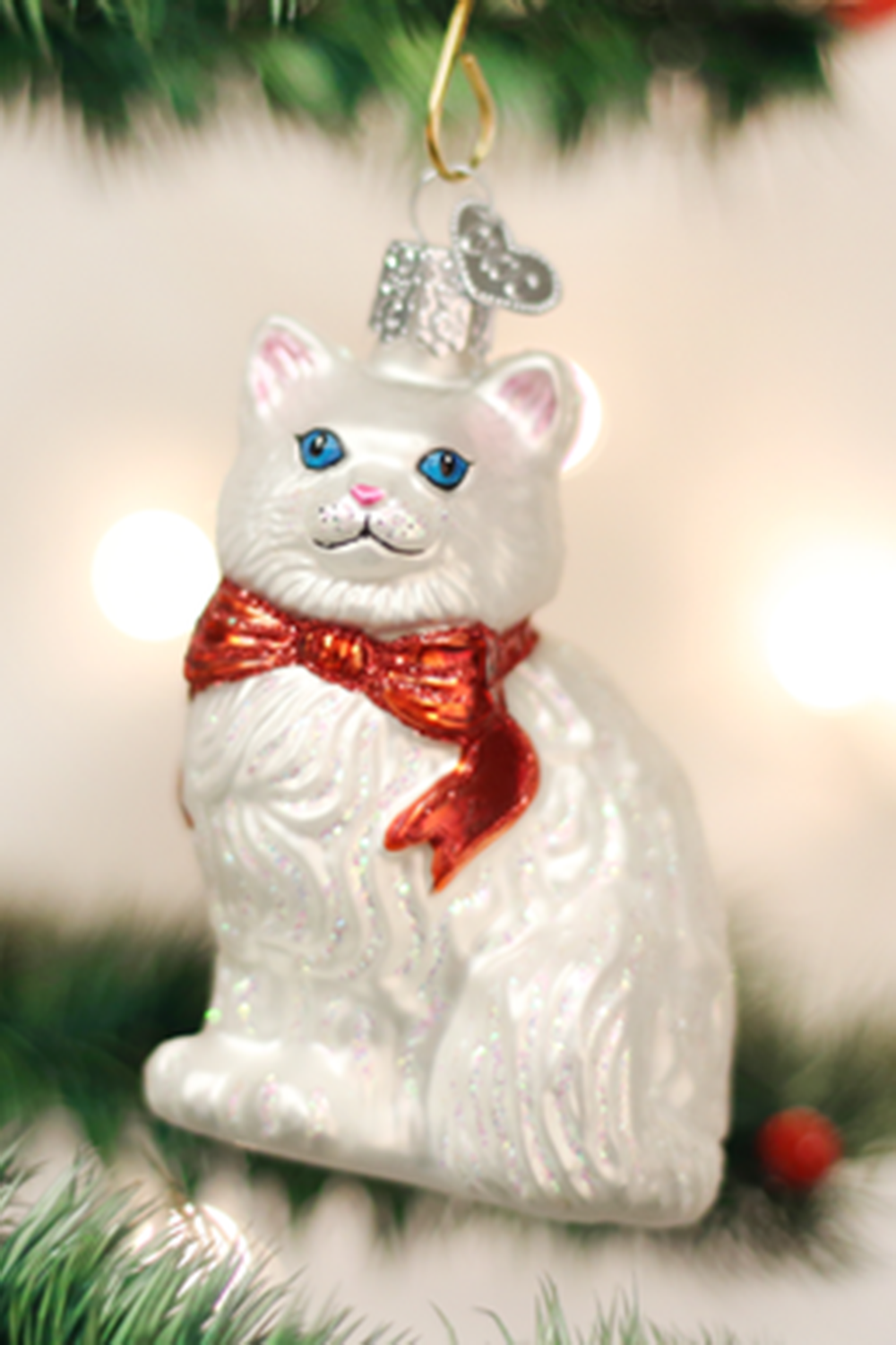 Glass Ornament - Princess Kitty