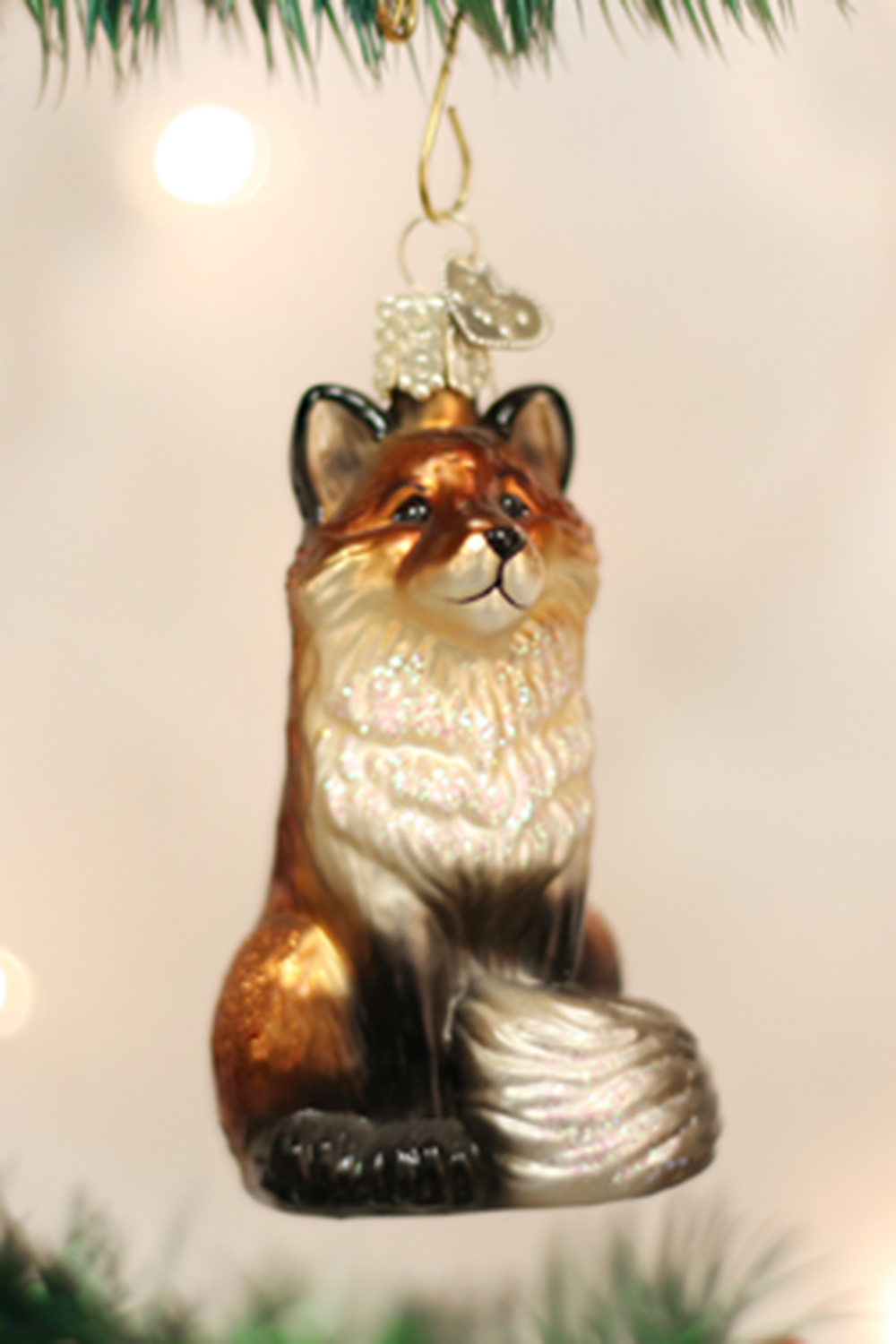 Glass Ornament - Fox