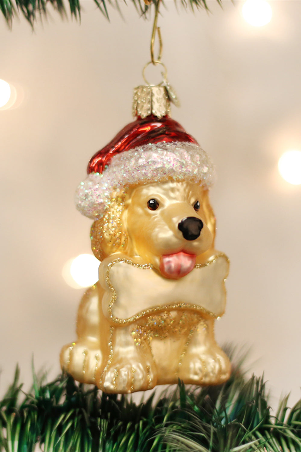 Glass Ornament - Jolly Pup