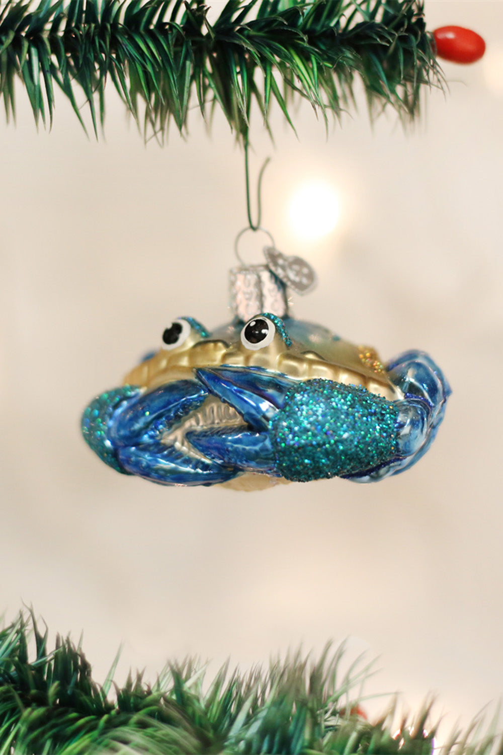 Glass Ornament - Blue Crab