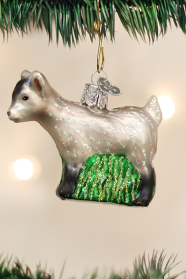 Glass Ornament - Pygmy Goat