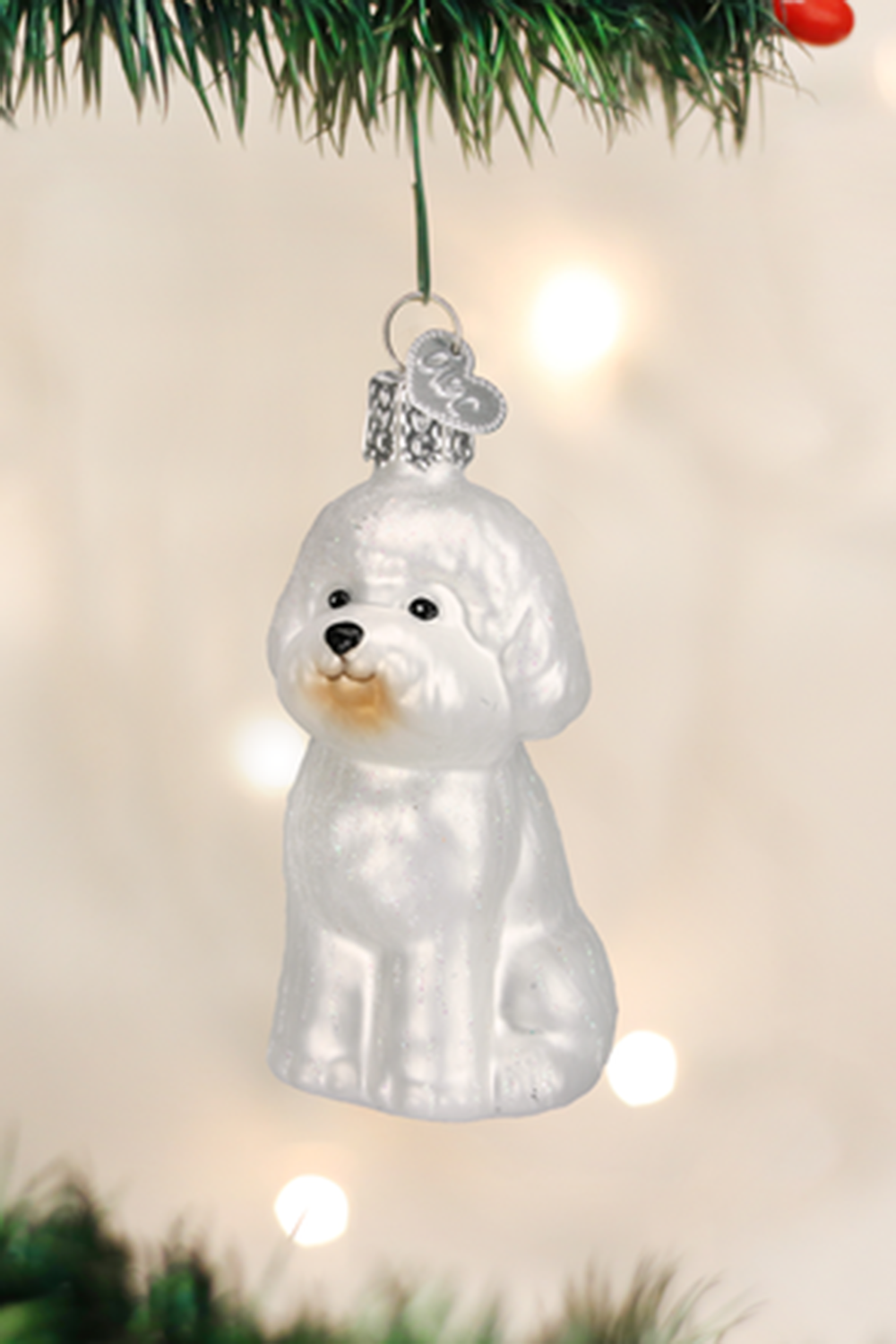 Glass Ornament - Bichon Frise