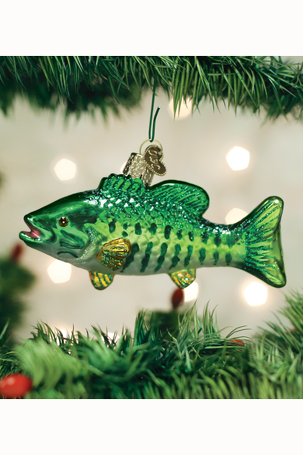 Glass Ornament - Smallmouth Bass