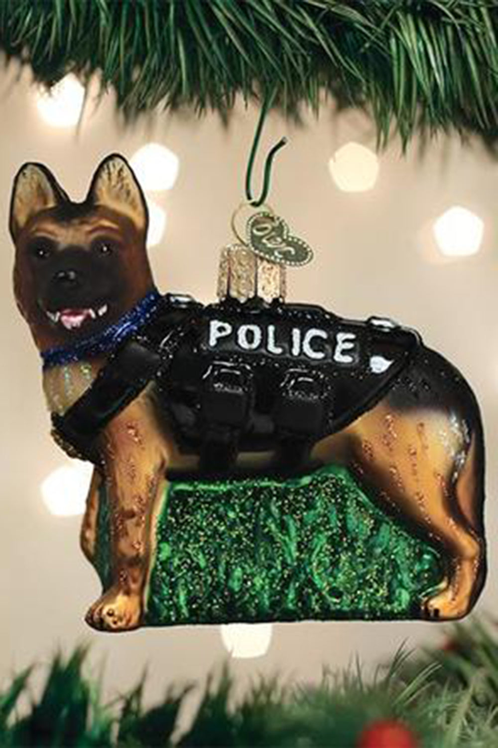 Glass Ornament - K-9 Dog