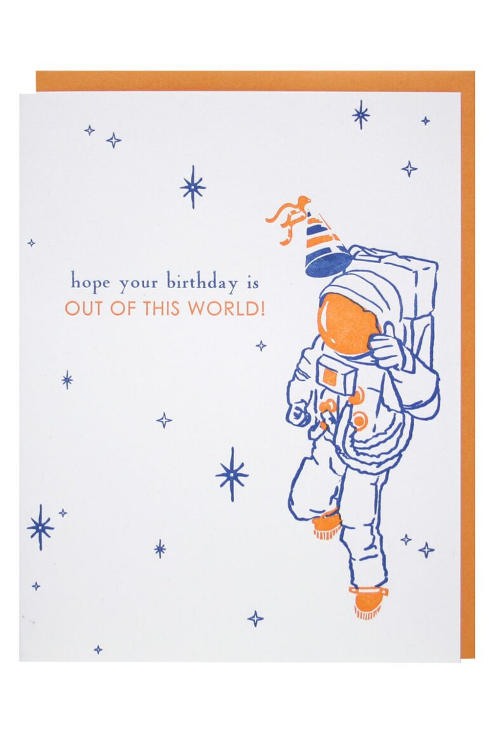 Smudgey Greeting Card - Birthday Astronaut