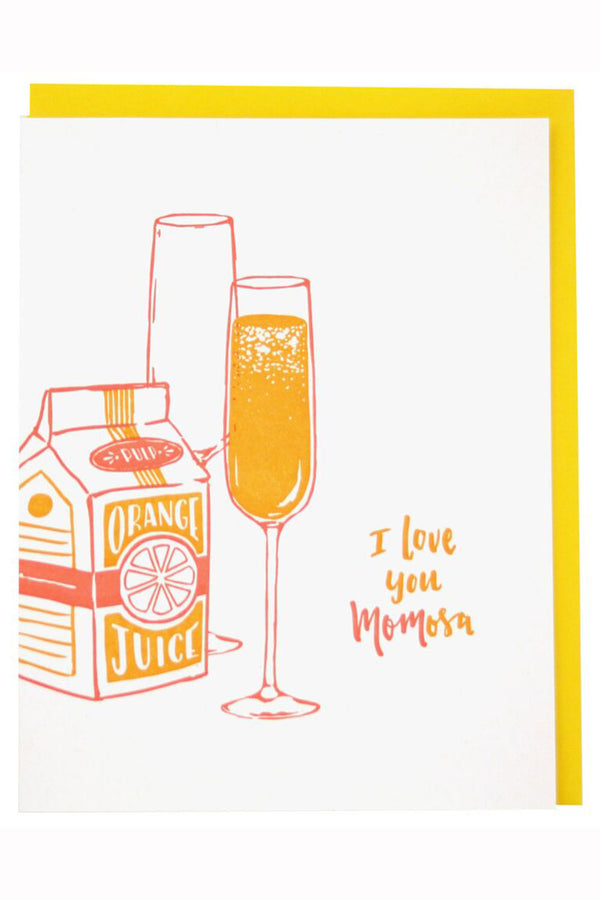 Smudgey Greeting Card - Mother's Day Momosa