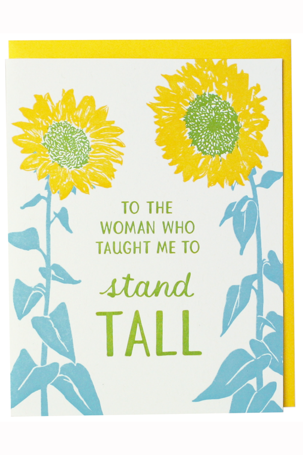Smudgey Greeting Card - Mother's Day Sunflower