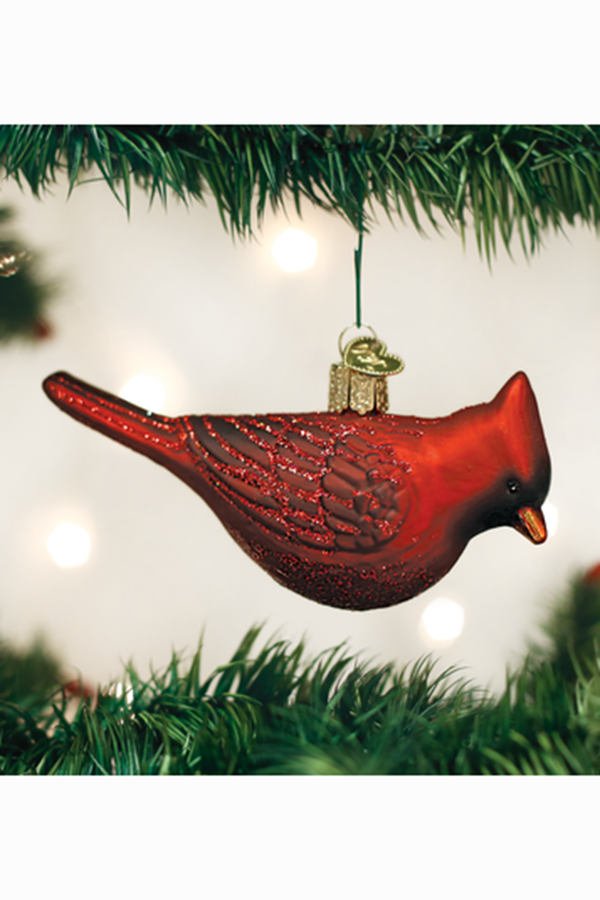 Glass Ornament - Northern Cardinal