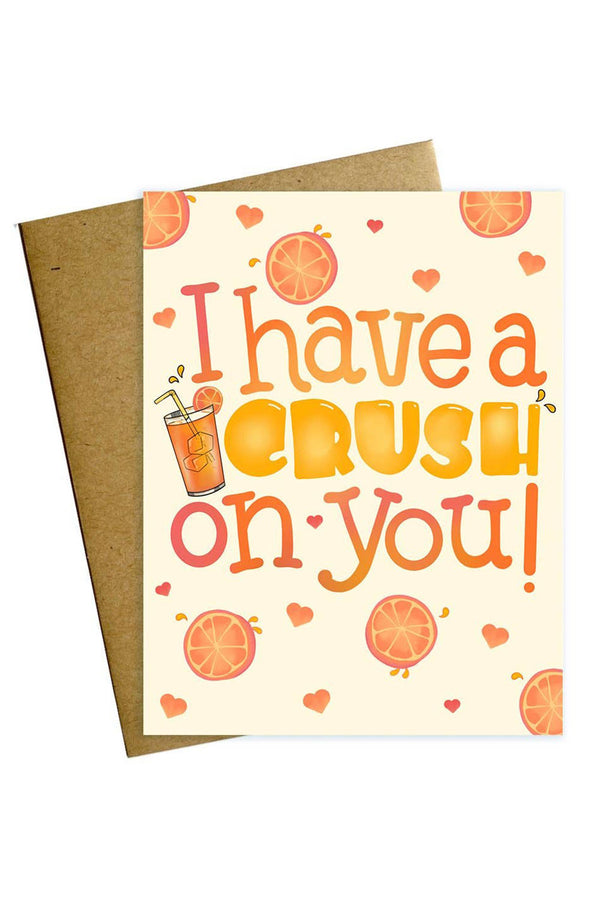 MM Single Valentine's Day Card - Orange Crush on You