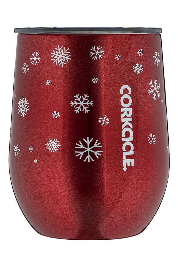 Modern Corkcicle Stemless Wine - Snowfall Red