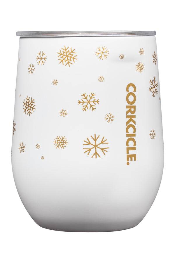 Modern Corkcicle Stemless Wine - Snowfall White