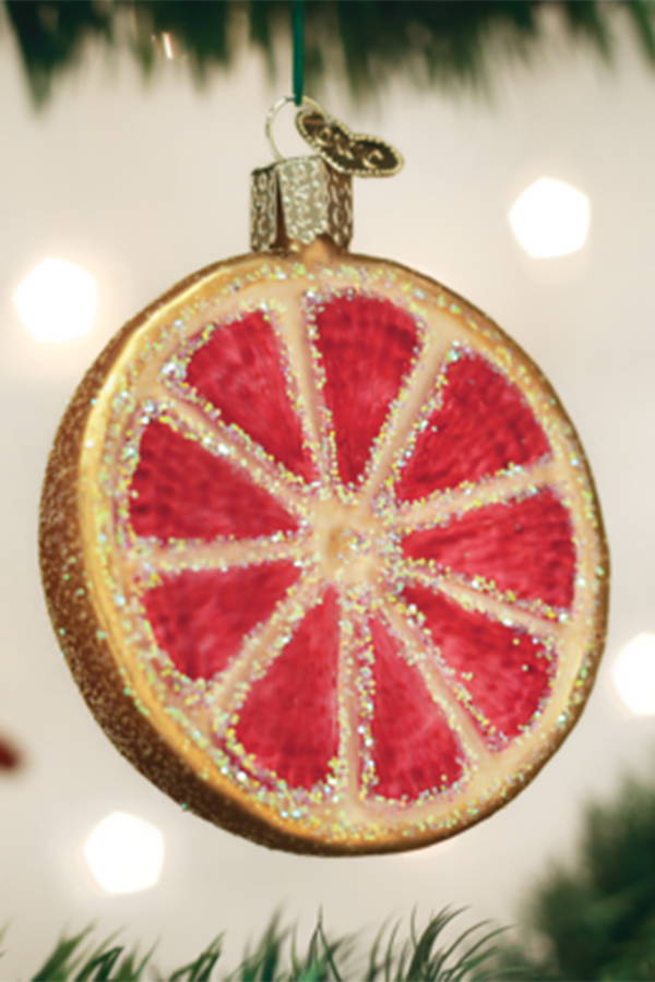 Glass Ornament - Grapefruit