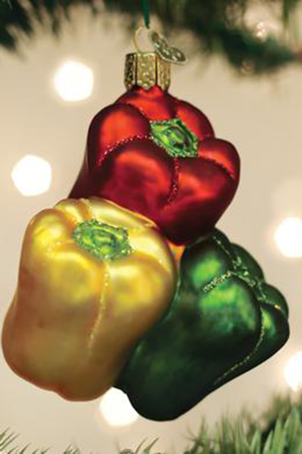 Glass Ornament - Bell Peppers