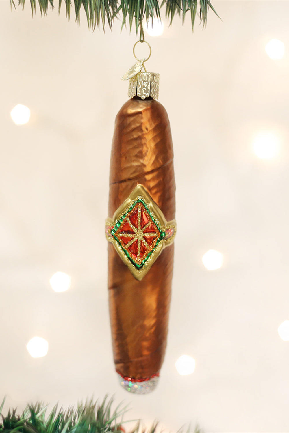 Glass Ornament - Cigar