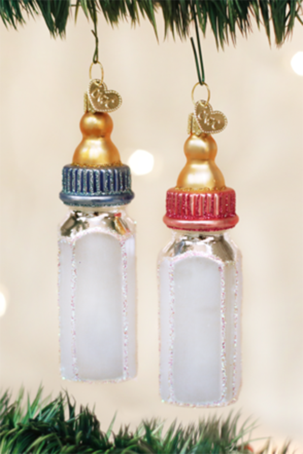 Glass Ornament - Baby Bottle