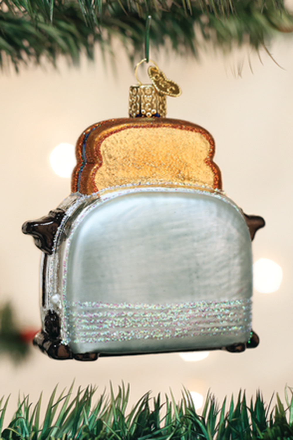 Glass Ornament - Toaster