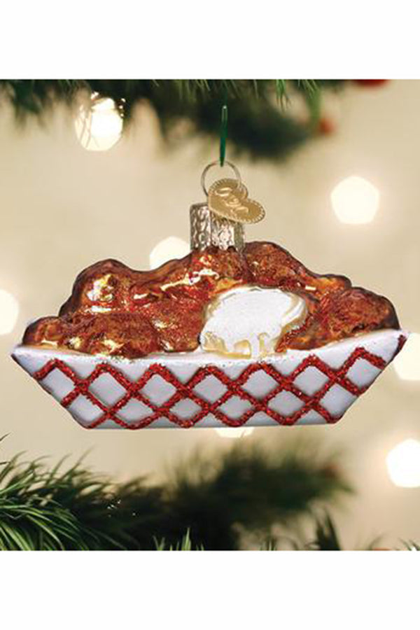 Glass Ornament - Basket of Hot Wings