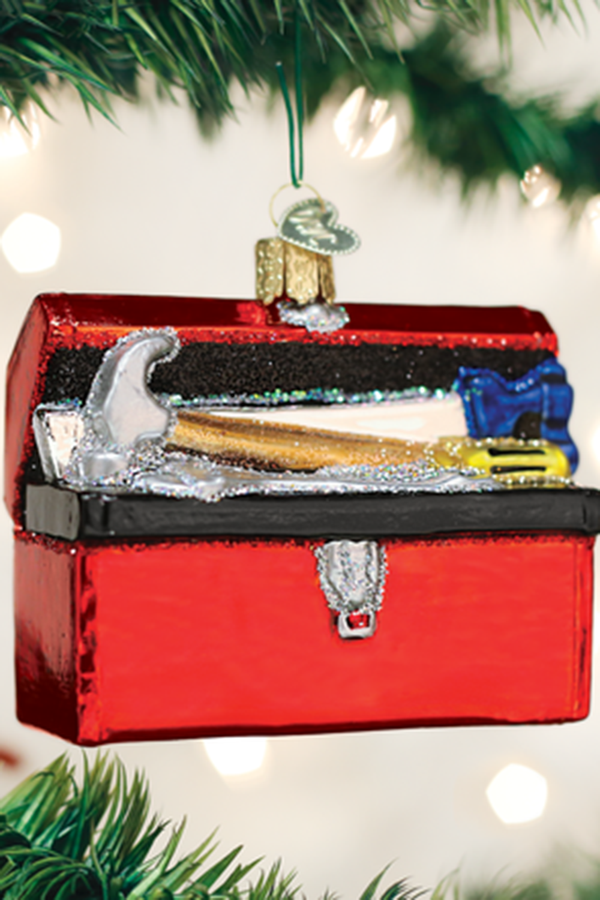 Glass Ornament - Tool Box