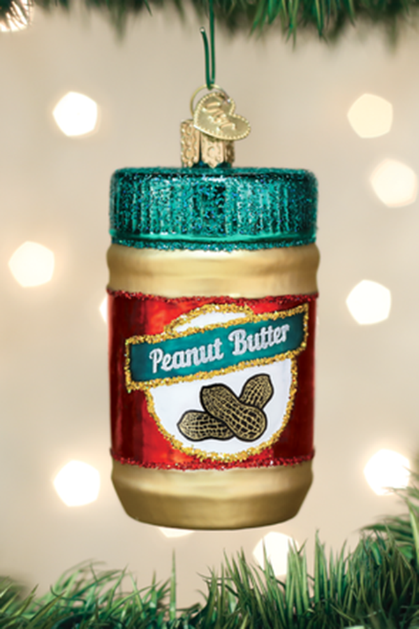 Glass Ornament - Peanut Butter