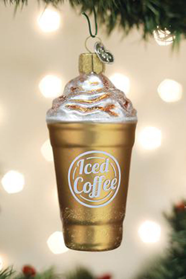 Glass Ornament - Iced Coffee Drink