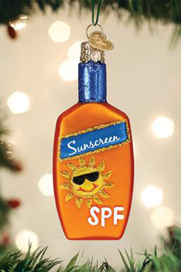 Glass Ornament - Sunscreen