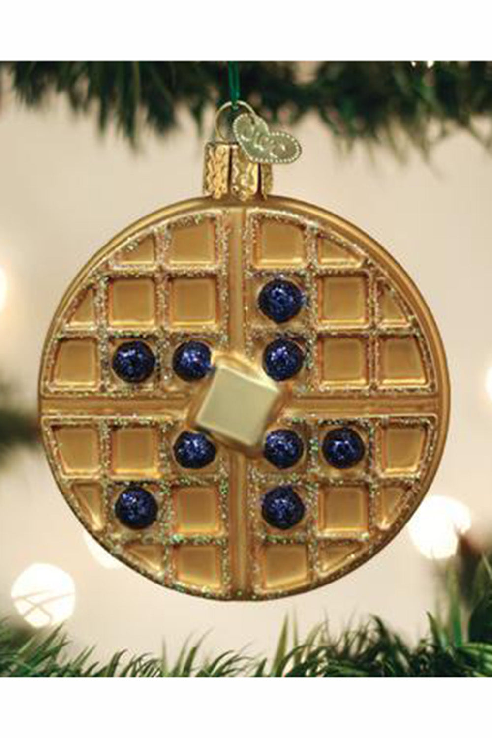 Glass Ornament - Waffle