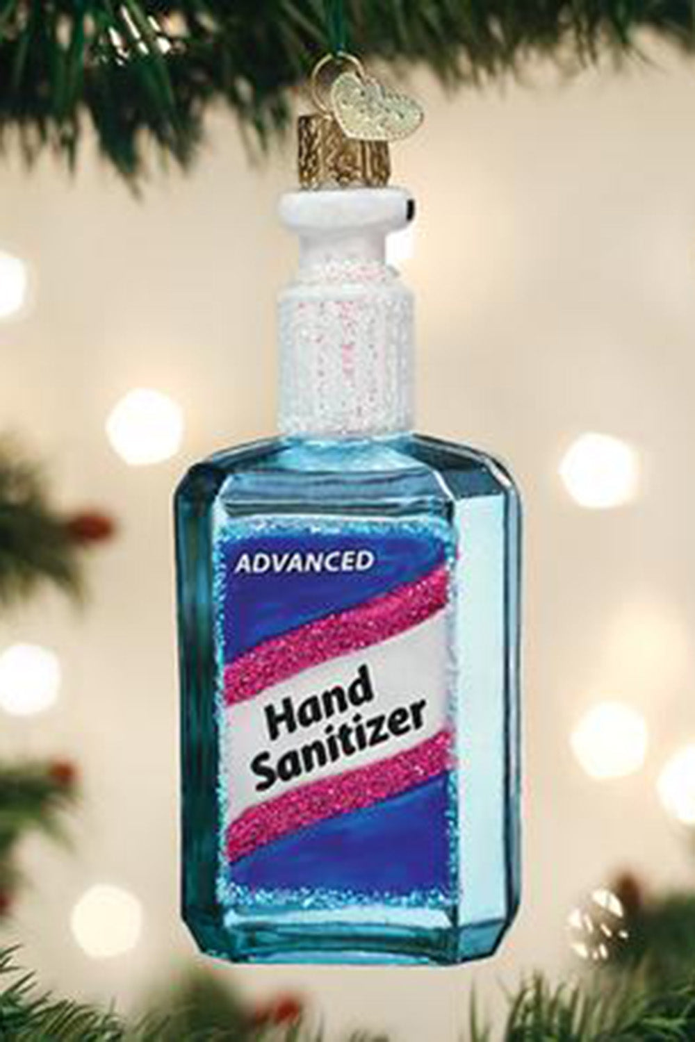 Glass Ornament - Hand Sanitizer