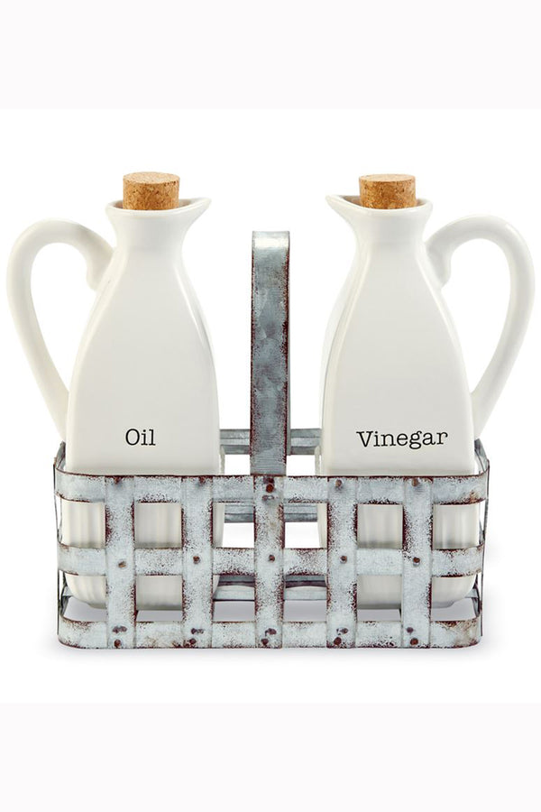 White Oil & Vinegar Set