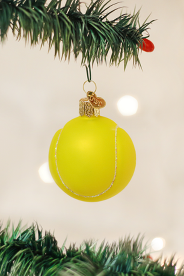 Glass Ornament - Tennis Ball