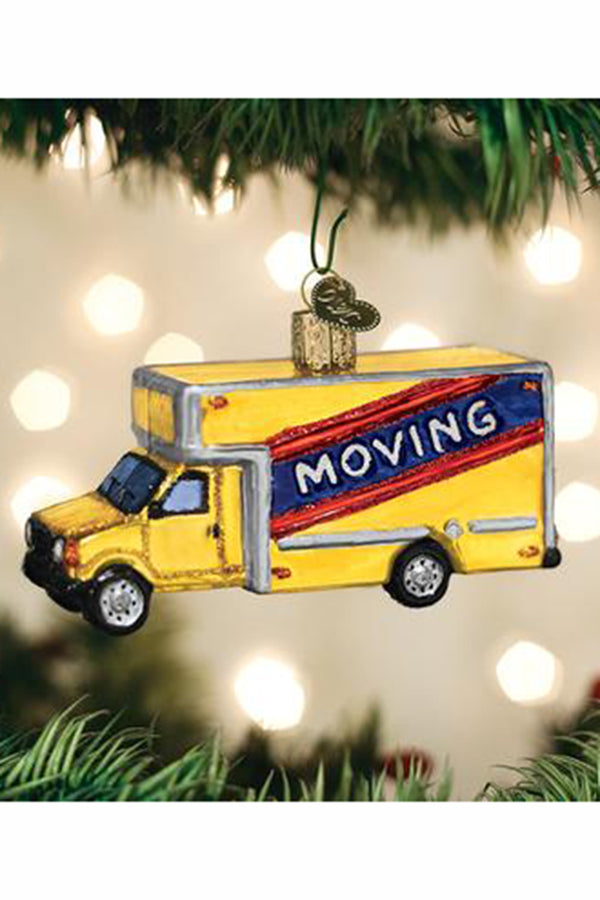 Glass Ornament - Moving Truck