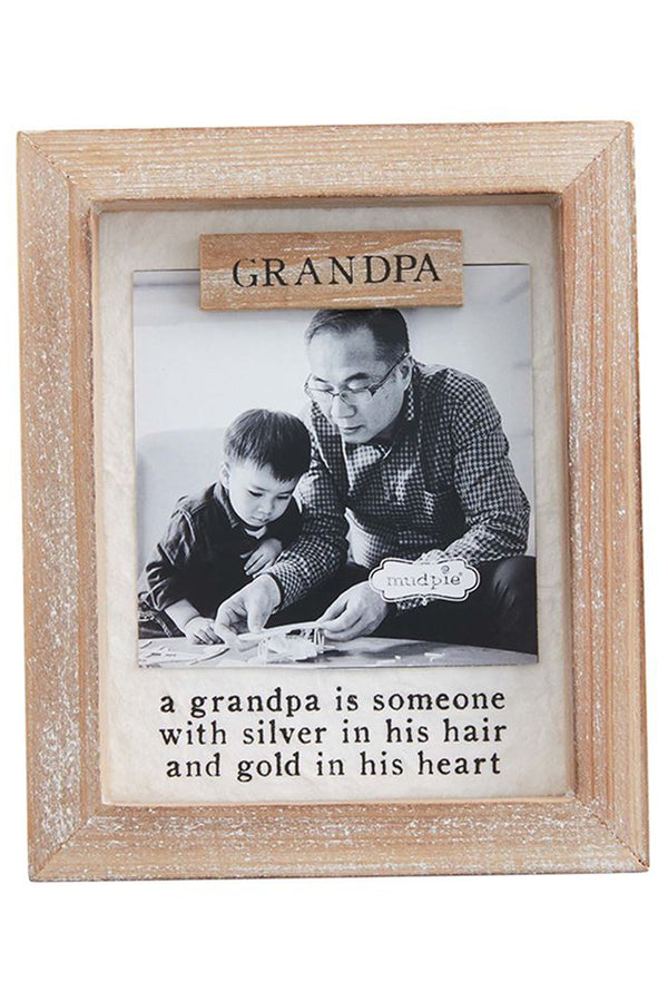 Wooden Grandpa Magnet Frame