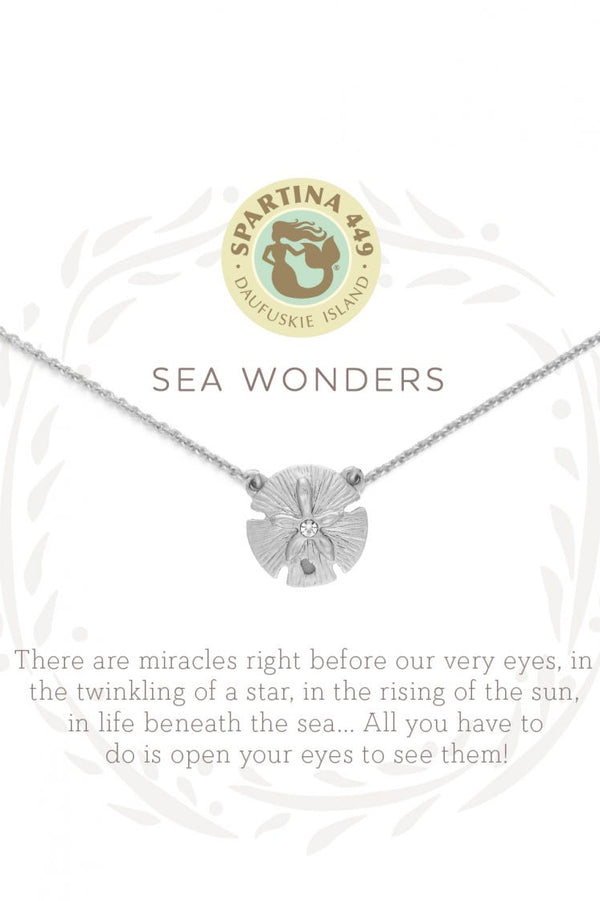 Sea La Vie Necklace - Silver Sea Wonders Sand Dollar