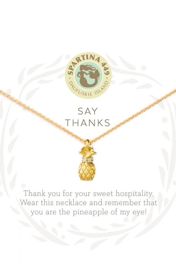 Sea La Vie Necklace - Gold Thanks Pineapple