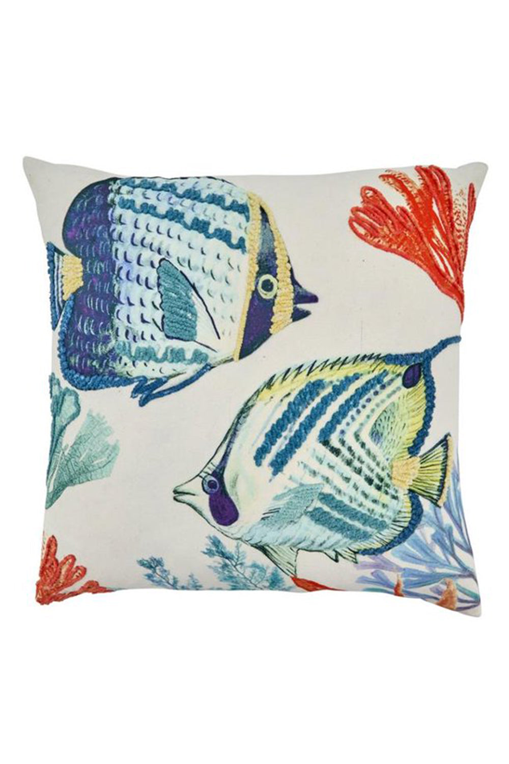 Coastal Down Filled Pillow - Tropical Fish